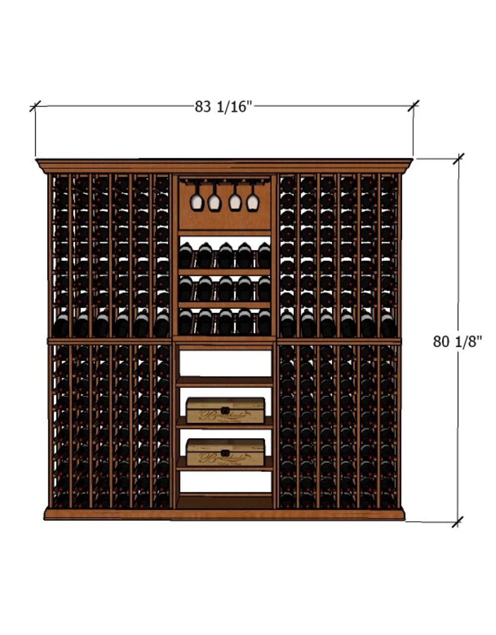 7 Foot RediCellar Wine Cellar – 320 Bottle Capacity Wine Racks Wine Coolers Empire