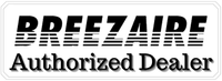 Breezaire Authorized Dealer badge – official retailer for Breezaire wine cellar cooling units and replacement parts.