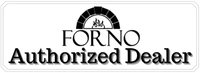 Forno Authorized Dealer badge – official retailer for Forno kitchen appliances and luxury cooking products.
