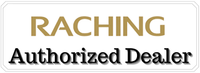 Raching Authorized Dealer badge – official retailer of Raching wine cabinets, wine coolers, and premium wine storage solutions.
