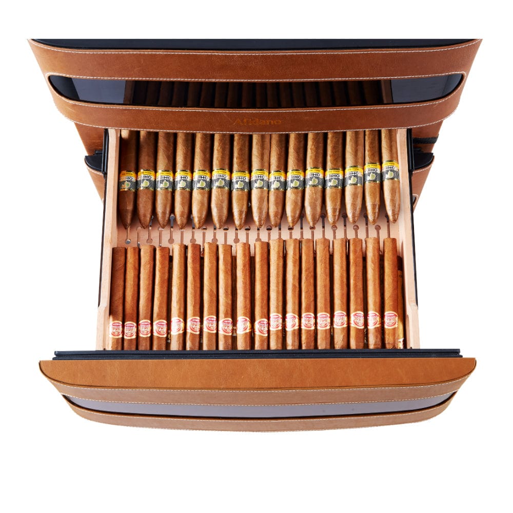 Afidano 250 Cigars Leather Series Cigar Humidor JC-50A Cigar Humidors JC-50A Wine Coolers Empire