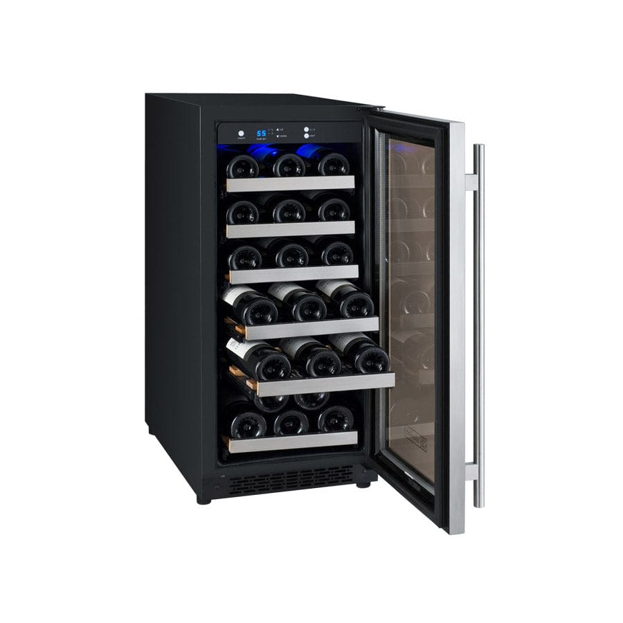 Allavino 15" Wide FlexCount II Tru-Vino 30 Bottle Single Zone Right Hinge Wine Refrigerator VSWR30-1SR20 Wine Coolers VSWR30-1SR20 Wine Coolers Empire