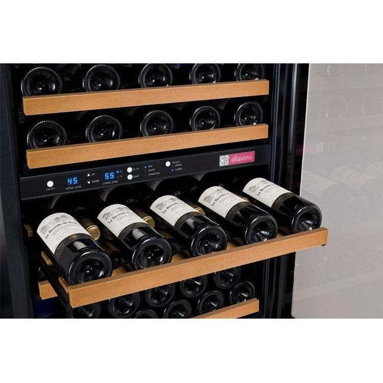 Allavino FlexCount 112 Bottle Three Zone Black Wine Fridge 3Z-VSWR5656-BWT Wine Coolers 3Z-VSWR5656-BWT Wine Coolers Empire