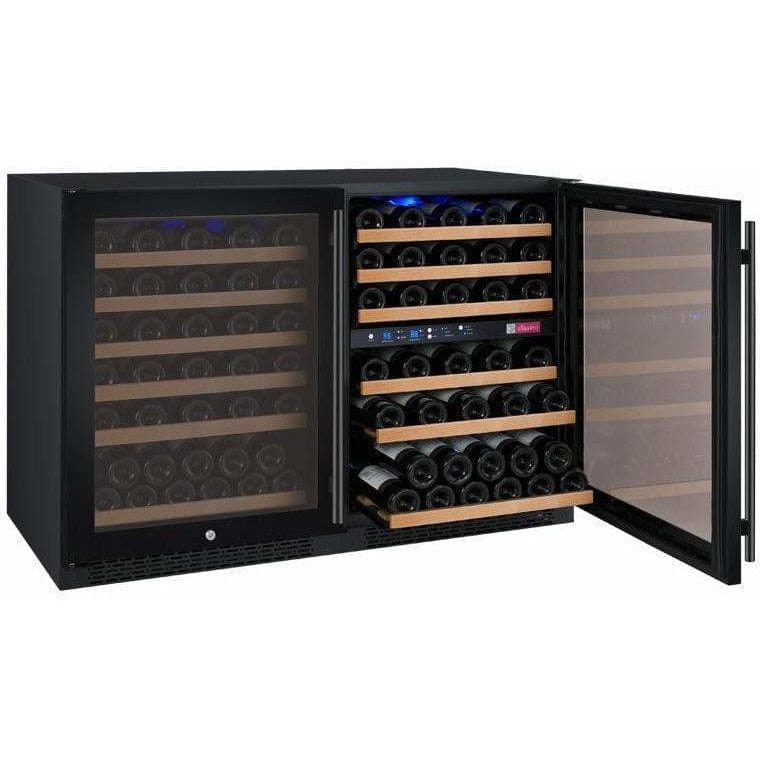 Allavino FlexCount 112 Bottle Three Zone Black Wine Fridge 3Z-VSWR5656-BWT Wine Coolers 3Z-VSWR5656-BWT Wine Coolers Empire