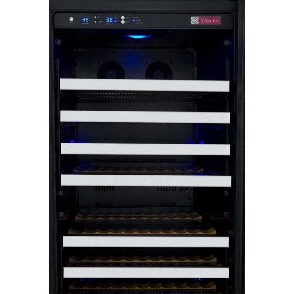 Allavino FlexCount 128 Bottle Single Zone Left Hinge Wine Fridge VSWR128-1SSLN Wine Coolers VSWR128-1SSLN Wine Coolers Empire