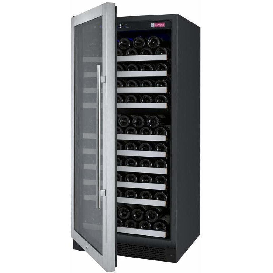 Allavino FlexCount 128 Bottle Single Zone Left Hinge Wine Fridge VSWR128-1SSLN Wine Coolers VSWR128-1SSLN Wine Coolers Empire