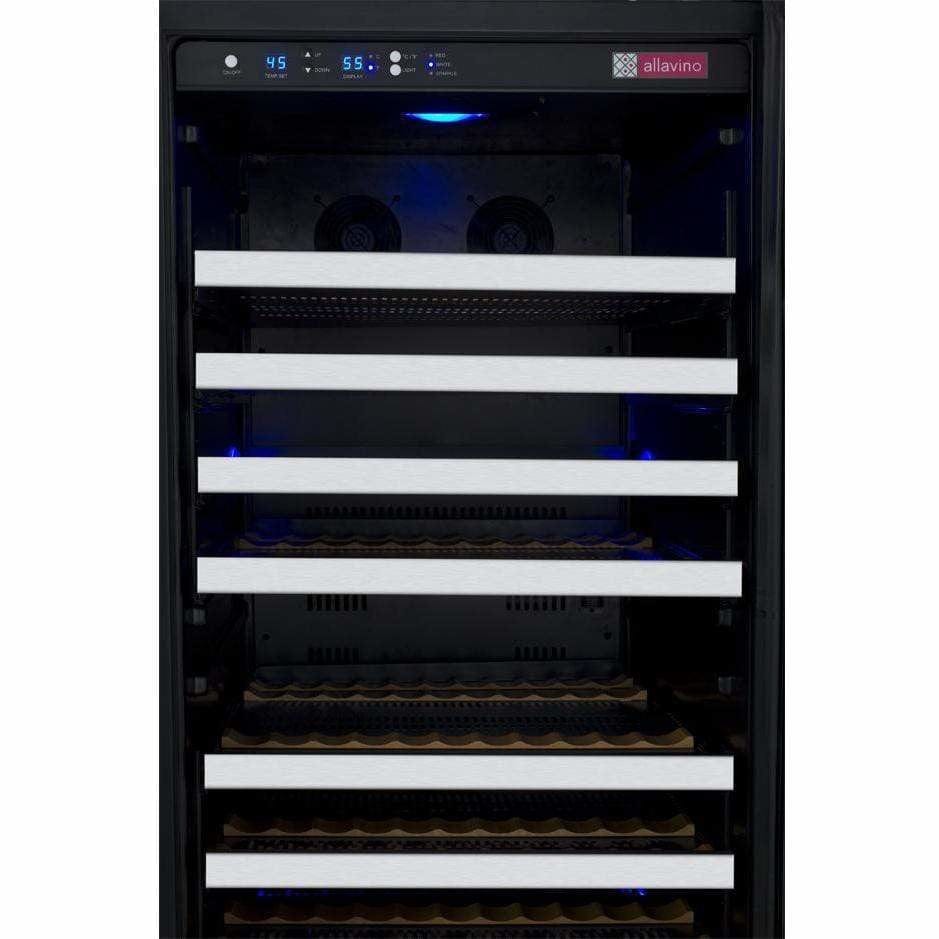 Allavino FlexCount 128 Bottle Single Zone Right Hinge Wine Fridge VSWR128-1SSRN Wine Coolers VSWR128-1SSRN Wine Coolers Empire