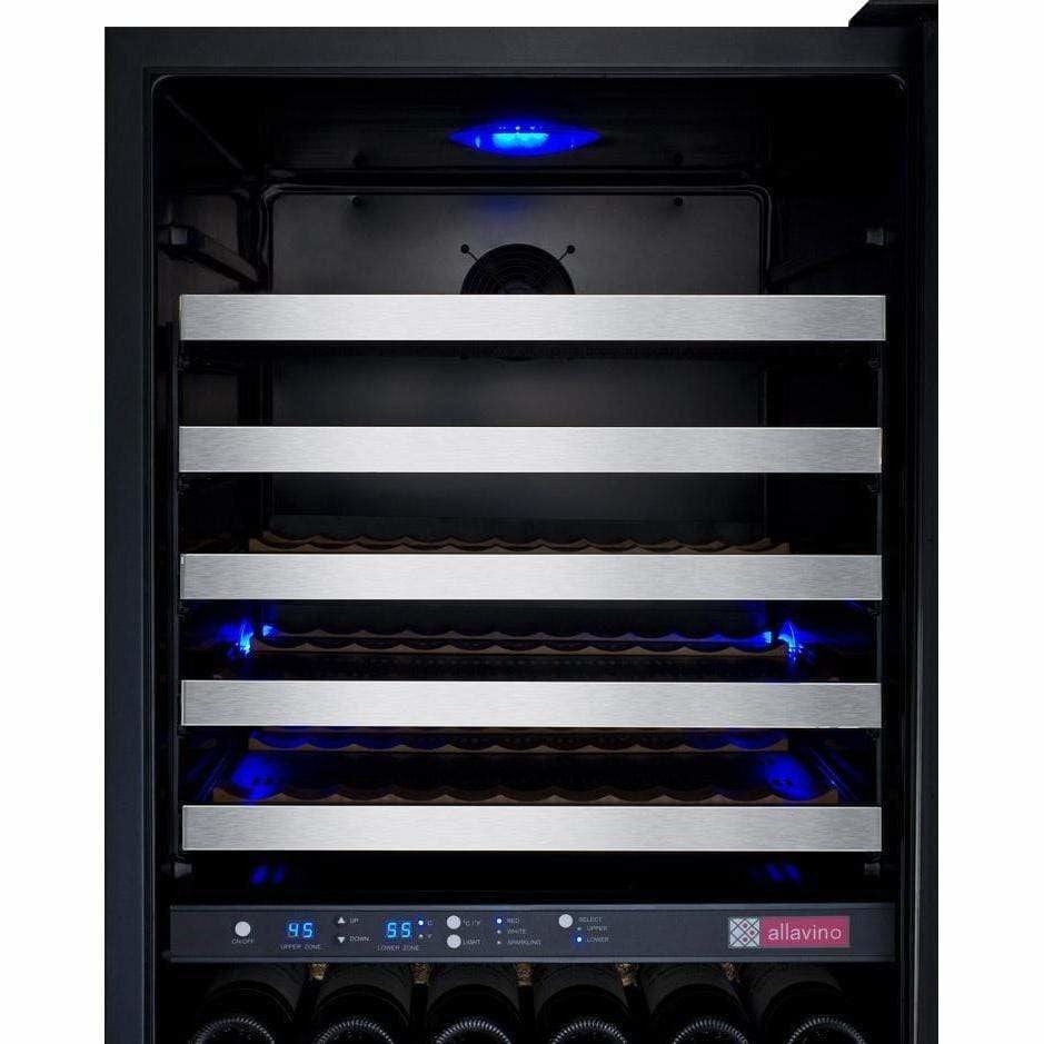 Allavino FlexCount 172 Bottle Dual Zone Right Hinge Wine Fridge VSWR172-2SSRN Wine Coolers VSWR172-2SSRN Wine Coolers Empire