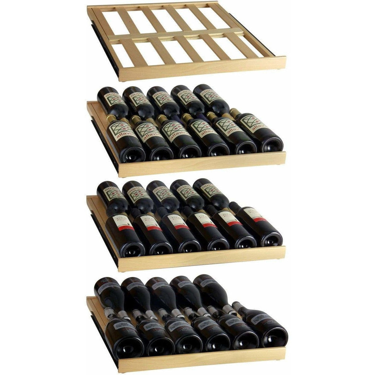 Allavino FlexCount 172 Bottle Dual Zone Stainless Steel Right Hinge Wine Fridge YHWR172-2SWRN Wine Coolers YHWR172-2SWRN Wine Coolers Empire