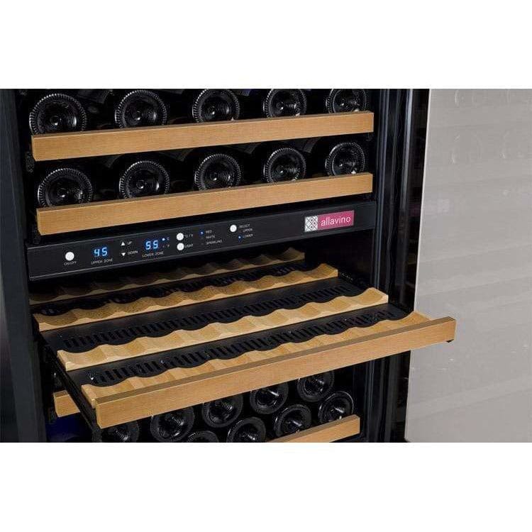 Allavino FlexCount 56 Bottle Dual Zone Black Left Hinge Wine Fridge VSWR56-2BWLN Wine Coolers VSWR56-2BWLN Wine Coolers Empire