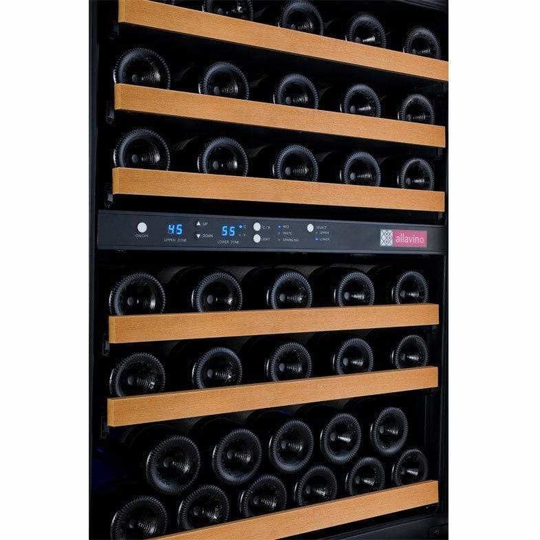 Allavino FlexCount 56 Bottle Dual Zone Black Right Hinge Wine Fridge VSWR56-2BWRN Wine Coolers VSWR56-2BWRN Wine Coolers Empire