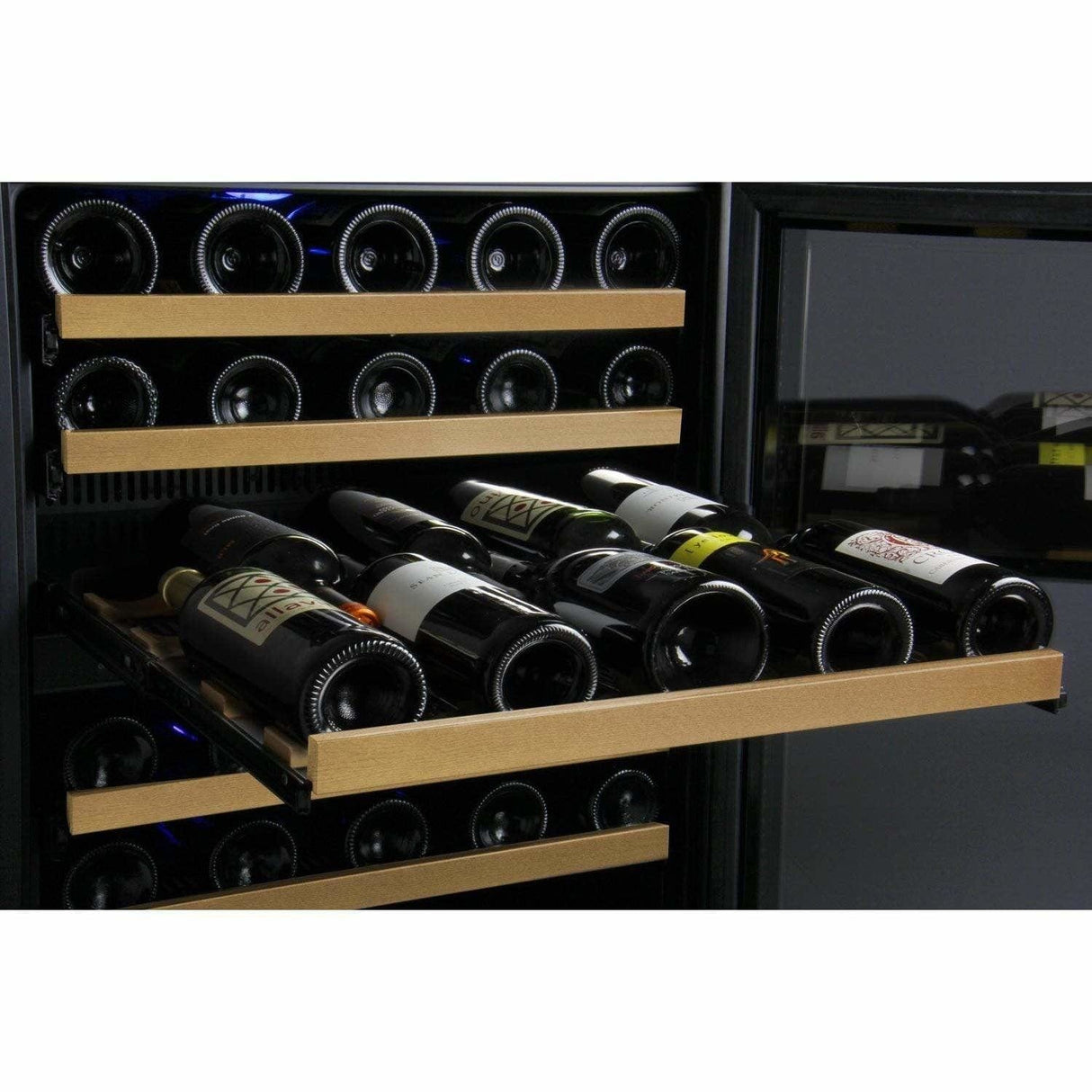 Allavino FlexCount 56 Bottle Single Zone Black Right Hinge Wine Fridge VSWR56-1BWRN Wine Coolers VSWR56-1BWRN Wine Coolers Empire
