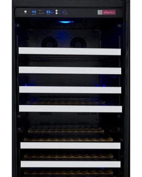 Allavino FlexCount II Tru-Vino 128 Bottle Single Zone Stainless Steel Right Hinge Wine Refrigerator VSWR128-1SR20 Wine Coolers VSWR128-1SR20 Wine Coolers Empire