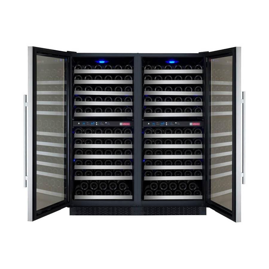 Allavino FlexCount II Tru-Vino 242 Bottle Four Zone Stainless Steel Wine Fridge 2X-VSWR121-2S20 Wine Coolers 2X-VSWR121-2S20 Wine Coolers Empire