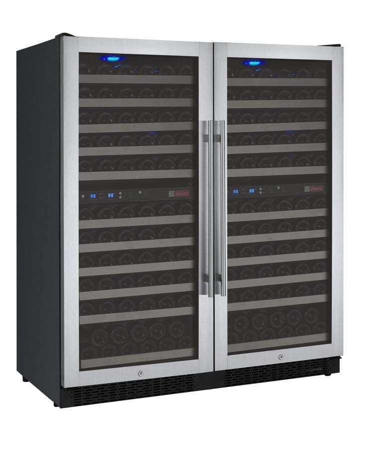 Allavino FlexCount II Tru-Vino 242 Bottle Four Zone Stainless Steel Wine Fridge 2X-VSWR121-2S20 Wine Coolers 2X-VSWR121-2S20 Wine Coolers Empire
