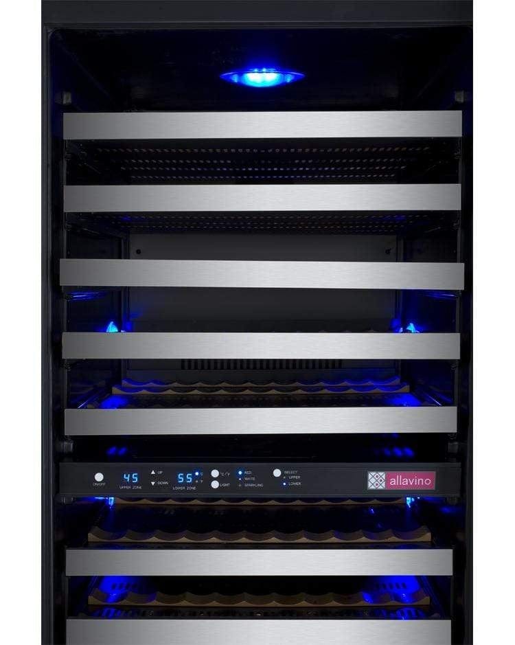 Allavino FlexCount II Tru-Vino 242 Bottle Four Zone Stainless Steel Wine Fridge 2X-VSWR121-2S20 Wine Coolers 2X-VSWR121-2S20 Wine Coolers Empire