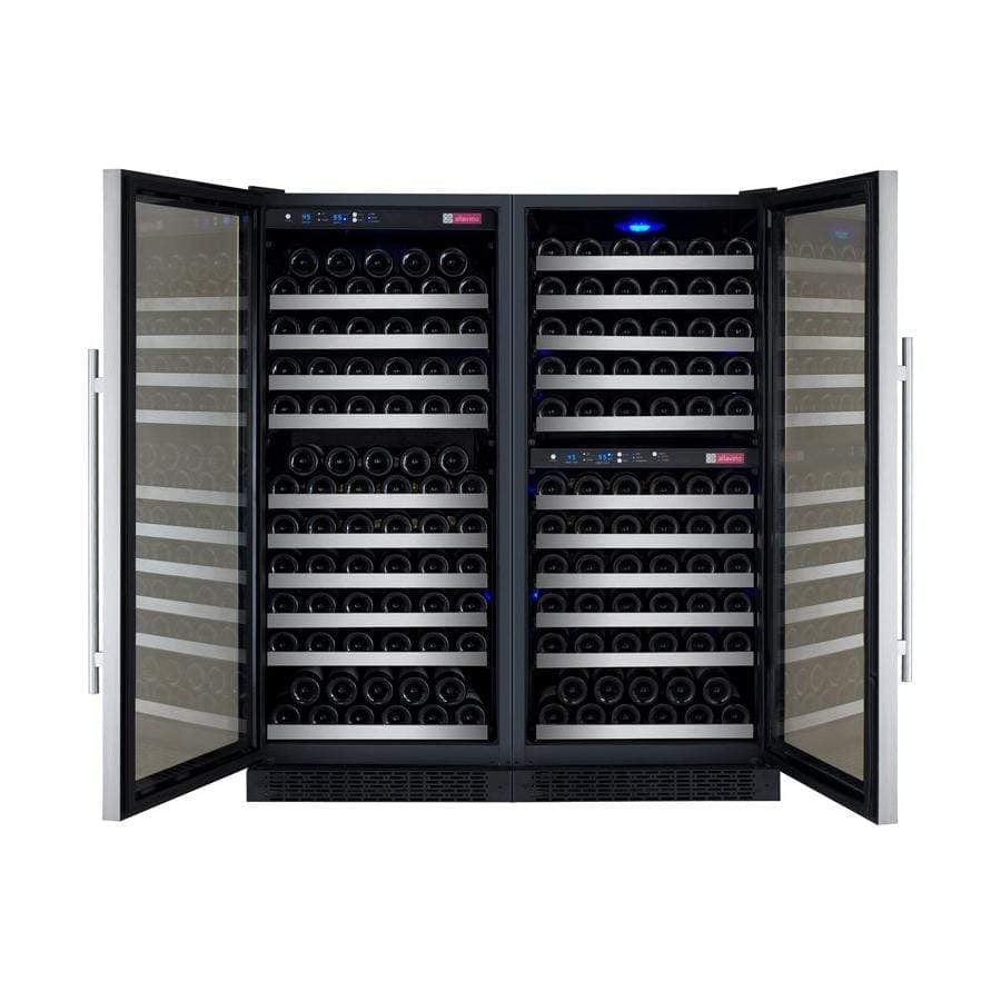Allavino FlexCount II Tru-Vino 249 Bottle Three Zone Stainless Steel Wine Refrigerator 3Z-VSWR2128-S20 Wine Coolers 3Z-VSWR2128-S20 Wine Coolers Empire