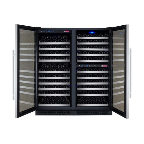 Allavino FlexCount II Tru-Vino 249 Bottle Three Zone Stainless Steel Wine Refrigerator 3Z-VSWR2128-S20 Wine Coolers 3Z-VSWR2128-S20 Wine Coolers Empire