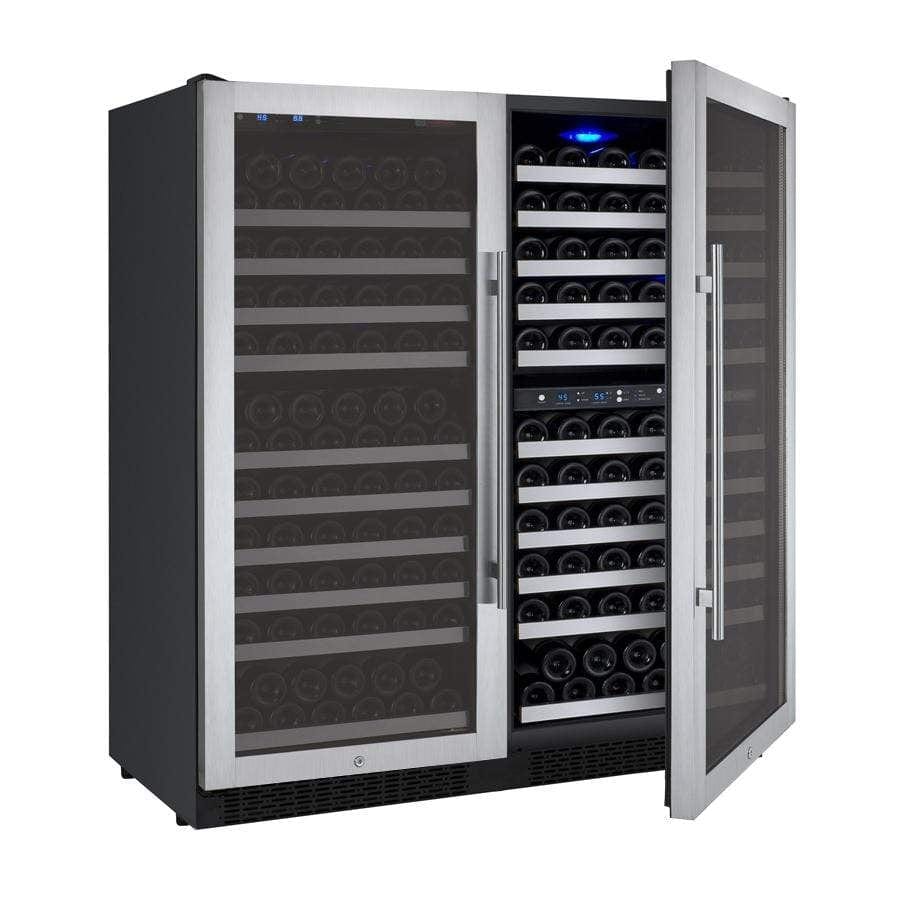 Allavino FlexCount II Tru-Vino 249 Bottle Three Zone Stainless Steel Wine Refrigerator 3Z-VSWR2128-S20 Wine Coolers 3Z-VSWR2128-S20 Wine Coolers Empire