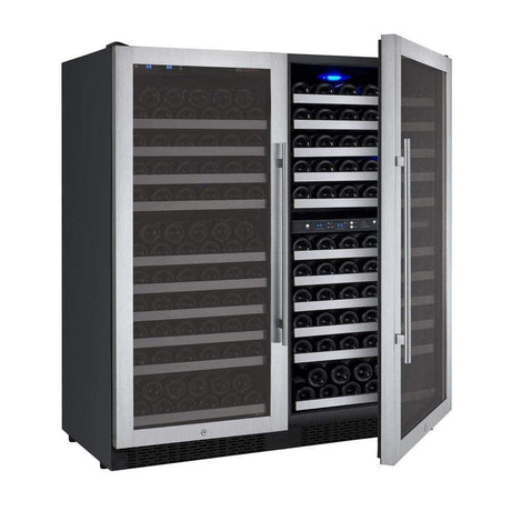 Allavino FlexCount II Tru-Vino 249 Bottle Three Zone Stainless Steel Wine Refrigerator 3Z-VSWR2128-S20 Wine Coolers 3Z-VSWR2128-S20 Wine Coolers Empire