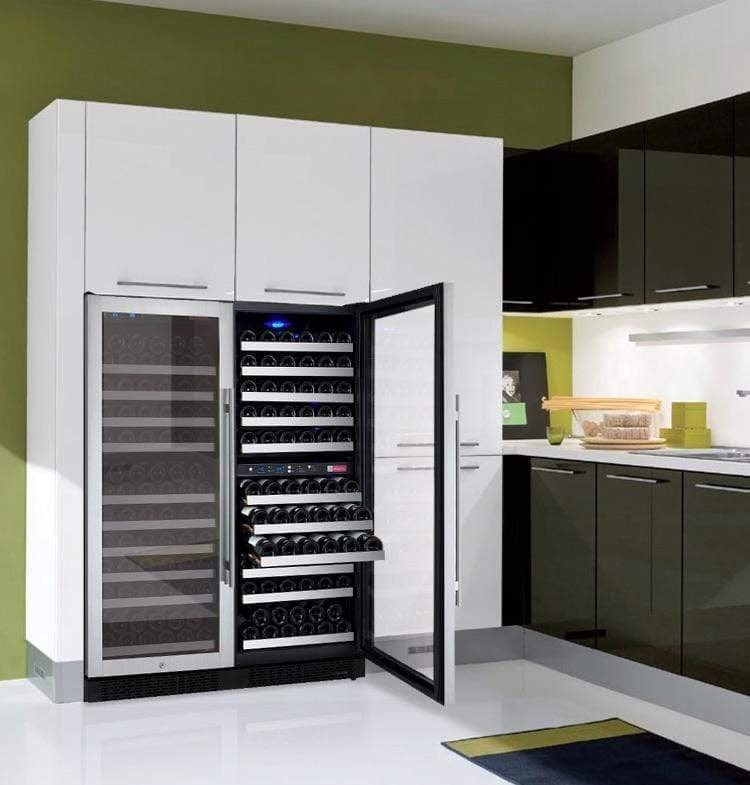 Allavino FlexCount II Tru-Vino 249 Bottle Three Zone Stainless Steel Wine Refrigerator 3Z-VSWR2128-S20 Wine Coolers 3Z-VSWR2128-S20 Wine Coolers Empire