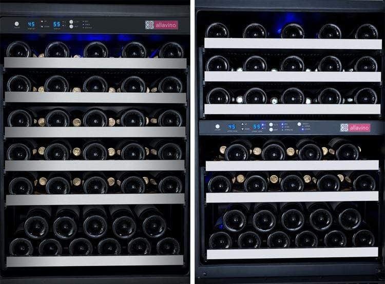 Allavino FlexCount II Tru-Vino 249 Bottle Three Zone Stainless Steel Wine Refrigerator 3Z-VSWR2128-S20 Wine Coolers 3Z-VSWR2128-S20 Wine Coolers Empire