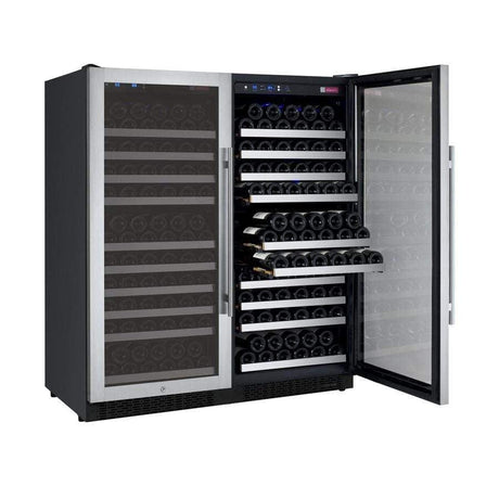 Allavino FlexCount II Tru-Vino 256 Bottle Dual Zone Stainless Steel Wine Fridge 2X-VSWR128-1S20 Wine Coolers 2X-VSWR128-1S20 Wine Coolers Empire