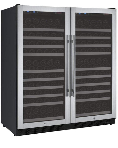 Allavino FlexCount II Tru-Vino 256 Bottle Dual Zone Stainless Steel Wine Fridge 2X-VSWR128-1S20 Wine Coolers 2X-VSWR128-1S20 Wine Coolers Empire