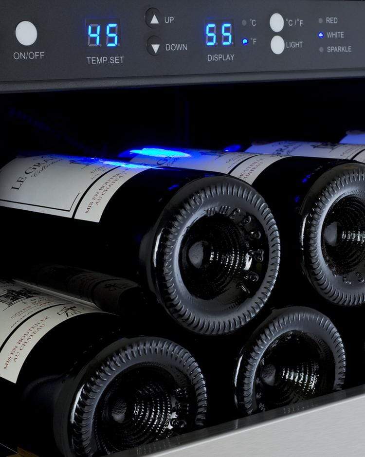 Allavino FlexCount II Tru-Vino 256 Bottle Dual Zone Stainless Steel Wine Fridge 2X-VSWR128-1S20 Wine Coolers 2X-VSWR128-1S20 Wine Coolers Empire