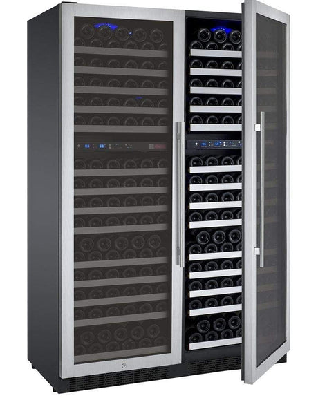 Allavino FlexCount II Tru-Vino 344 Bottle Four Zone Stainless Steel Wine Fridge 2X-VSWR172-2S20 Wine Coolers 2X-VSWR172-2S20 Wine Coolers Empire