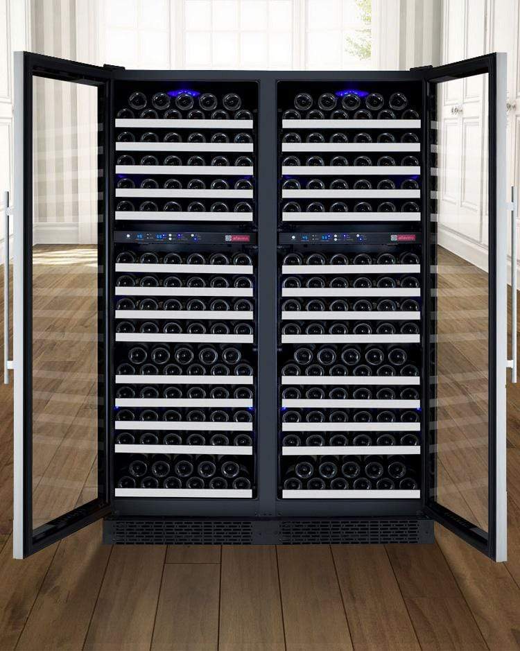 Allavino FlexCount II Tru-Vino 344 Bottle Four Zone Stainless Steel Wine Fridge 2X-VSWR172-2S20 Wine Coolers 2X-VSWR172-2S20 Wine Coolers Empire