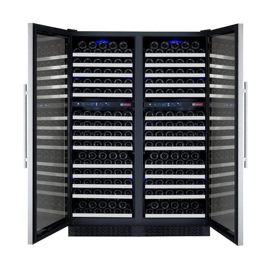 Allavino FlexCount II Tru-Vino 344 Bottle Four Zone Stainless Steel Wine Fridge 2X-VSWR172-2S20 Wine Coolers 2X-VSWR172-2S20 Wine Coolers Empire