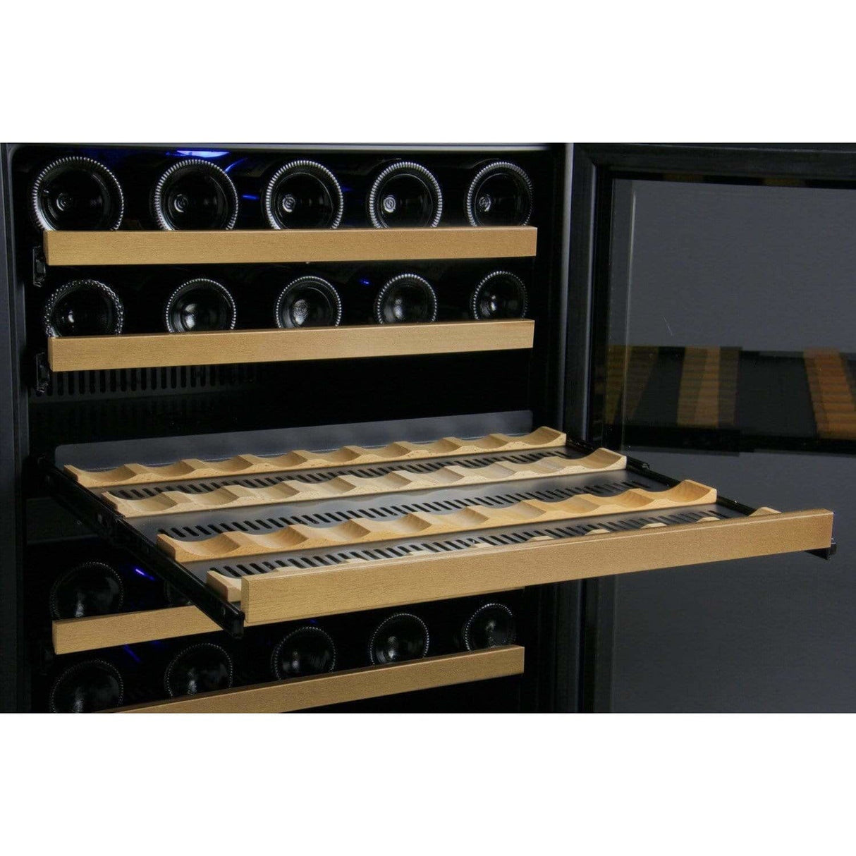 Allavino FlexCount II Tru-Vino 56 Bottle Black Right Hinge Wine Fridge VSWR56-1BR20 Wine Coolers SWR56-1BR20 Wine Coolers Empire