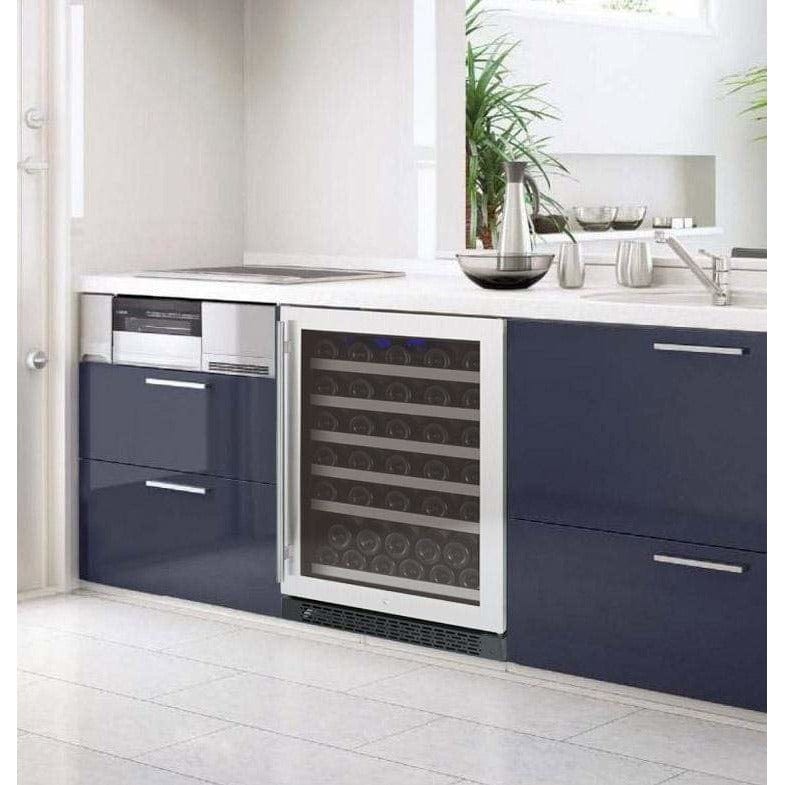 Allavino FlexCount II Tru-Vino 56 Bottle Stainless Steel Right Hinge Wine Fridge VSWR56-1SR20 Wine Coolers VSWR56-1SR20 Wine Coolers Empire