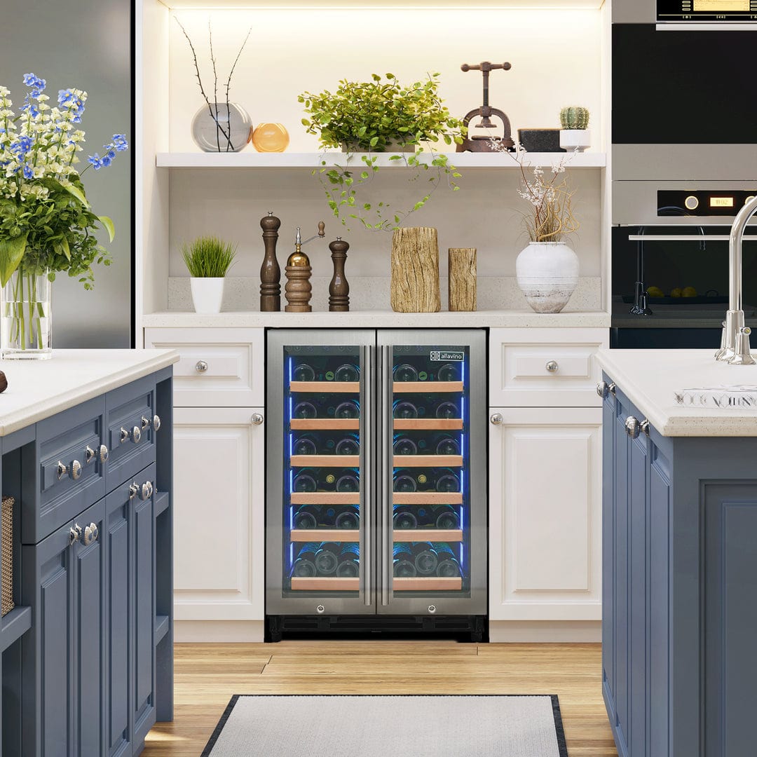 Allavino Reserva Series 36 Bottle Dual Zone Wine Refrigerator VSW3634FD-2S Wine Coolers VSW3634FD-2S Wine Coolers Empire