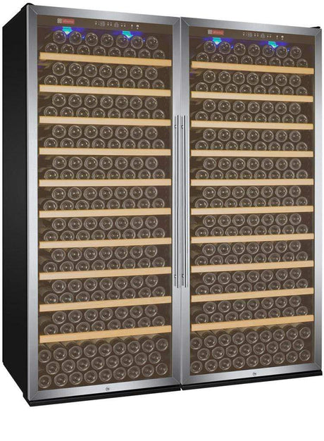 Allavino Vite II Tru-Vino 554 Bottle Dual Zone Black Wine Fridge 2X-YHWR305-1S20 Wine Coolers 2X-YHWR305-1S20 Wine Coolers Empire