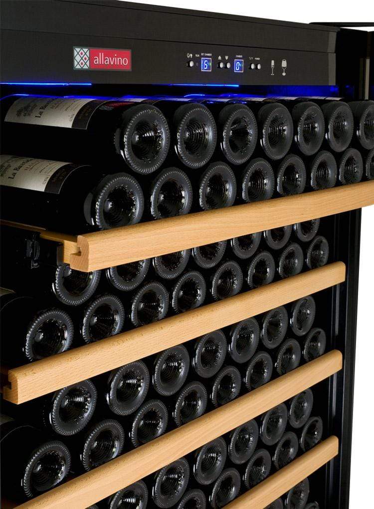 Allavino Vite II Tru-Vino 554 Bottle Dual Zone Black Wine Fridge 2X-YHWR305-1S20 Wine Coolers 2X-YHWR305-1S20 Wine Coolers Empire