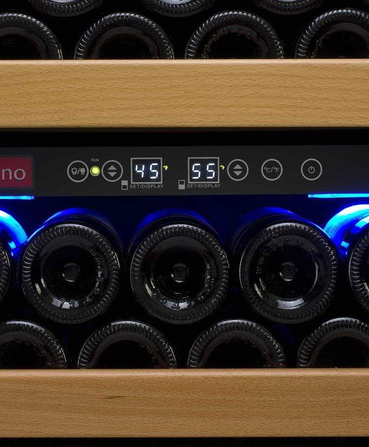 Allavino Vite II Tru-Vino 99 Bottle Dual Zone Stainless Steel Right Hinge Wine Fridge YHWR99-2SR20 Wine Coolers YHWR99-2SR20 Wine Coolers Empire