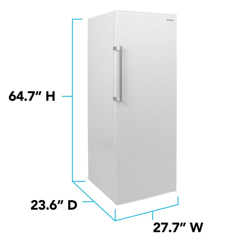Avanti 10.8 cu.ft White Vertical Freezer AV1081VFK0W Freezers AV1081VFK0W Wine Coolers Empire