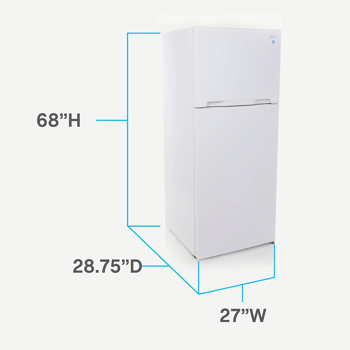 Avanti 14.0 Cu. Ft White Freestanding Top Freezer Refrigerator FF14V0W Refrigerators FF14V0W Wine Coolers Empire