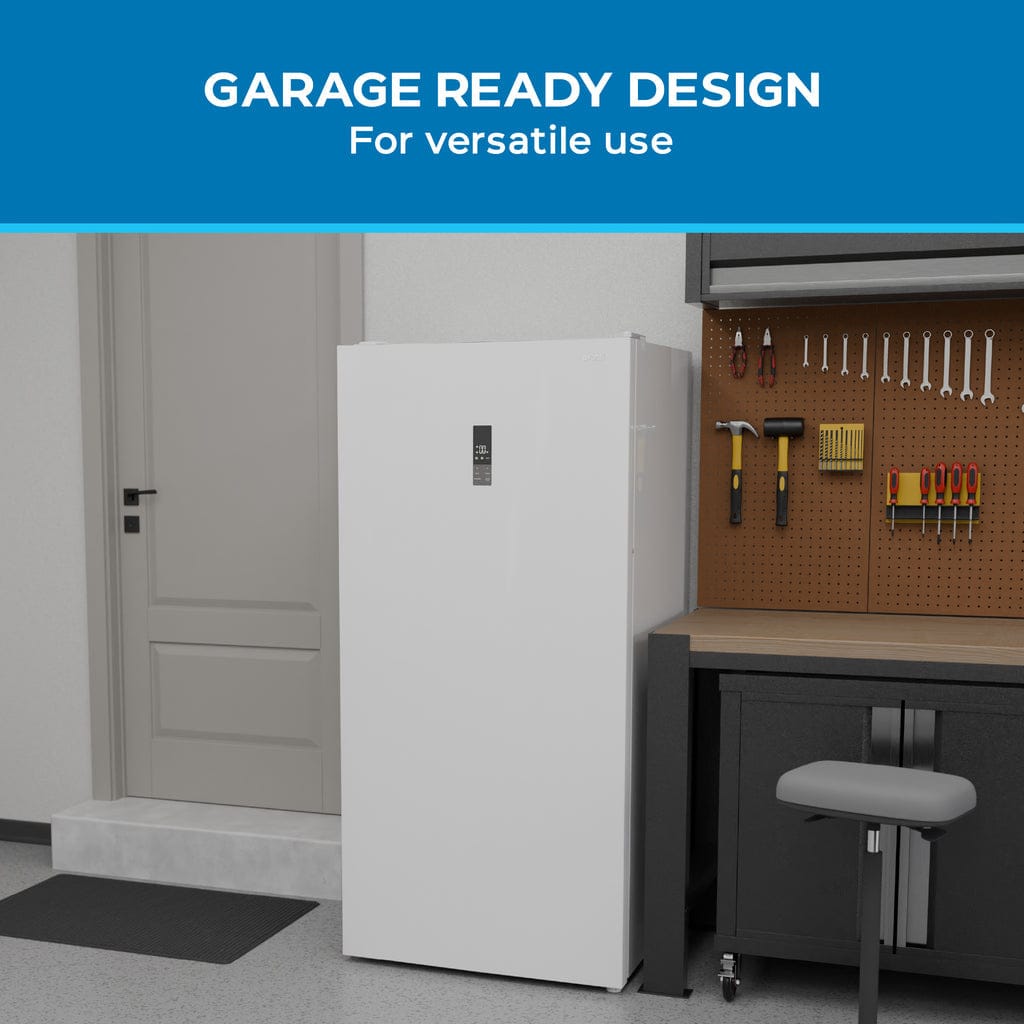 Avanti 17 cu.ft Garage Ready Frost Free Convertible Upright Freezer Freezers AV170VFLJM0W Wine Coolers Empire