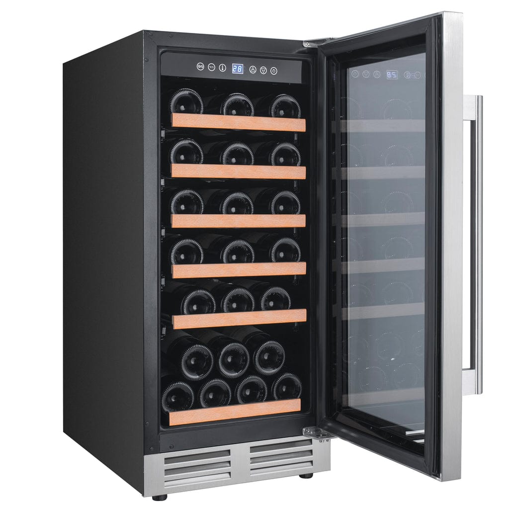 Avanti 28 Bottle DESIGNER Series Wine Cooler WCF281E3SS Wine Coolers WCF281E3SS Wine Coolers Empire