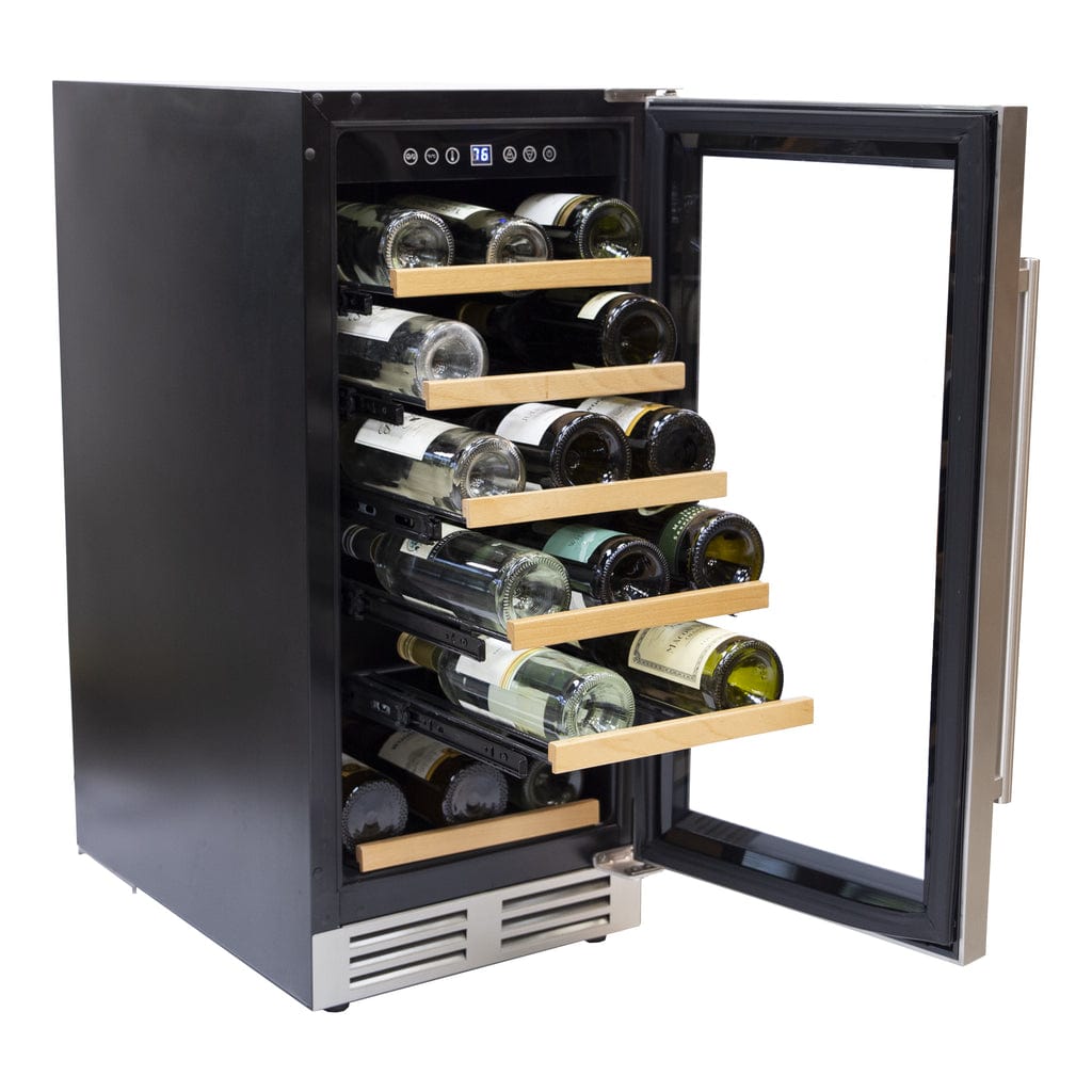 Avanti 28 Bottle DESIGNER Series Wine Cooler WCF281E3SS Wine Coolers WCF281E3SS Wine Coolers Empire