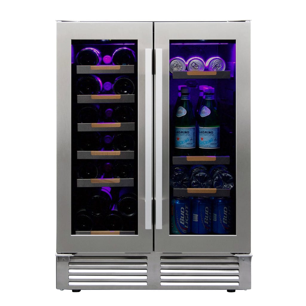 Avanti ELITE Series Side-by-Side Wine and Beverage Center WBE1956Z3S Wine/Beverage Coolers Combo WBE1956Z3S Wine Coolers Empire