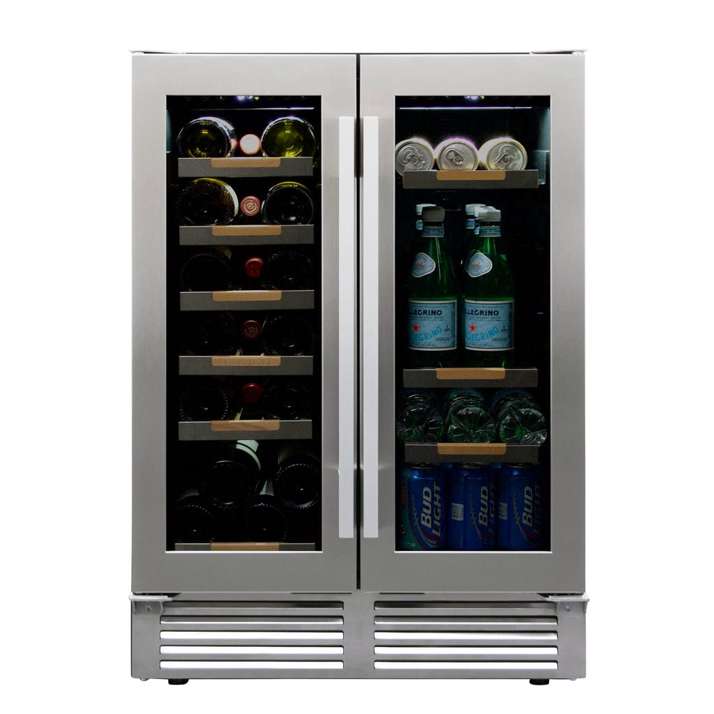 Avanti ELITE Series Side-by-Side Wine and Beverage Center WBE1956Z3S Wine/Beverage Coolers Combo WBE1956Z3S Wine Coolers Empire