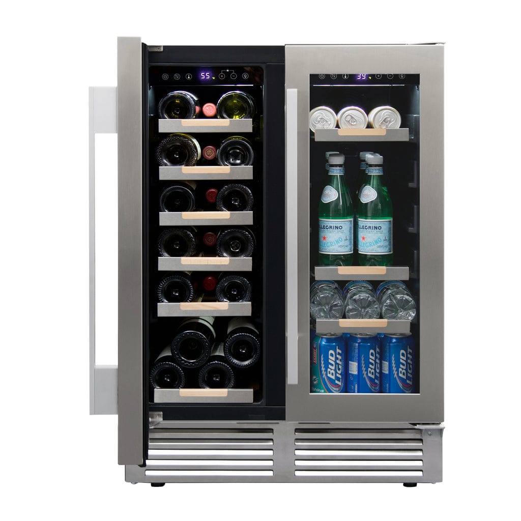 Avanti ELITE Series Side-by-Side Wine and Beverage Center WBE1956Z3S Wine/Beverage Coolers Combo WBE1956Z3S Wine Coolers Empire