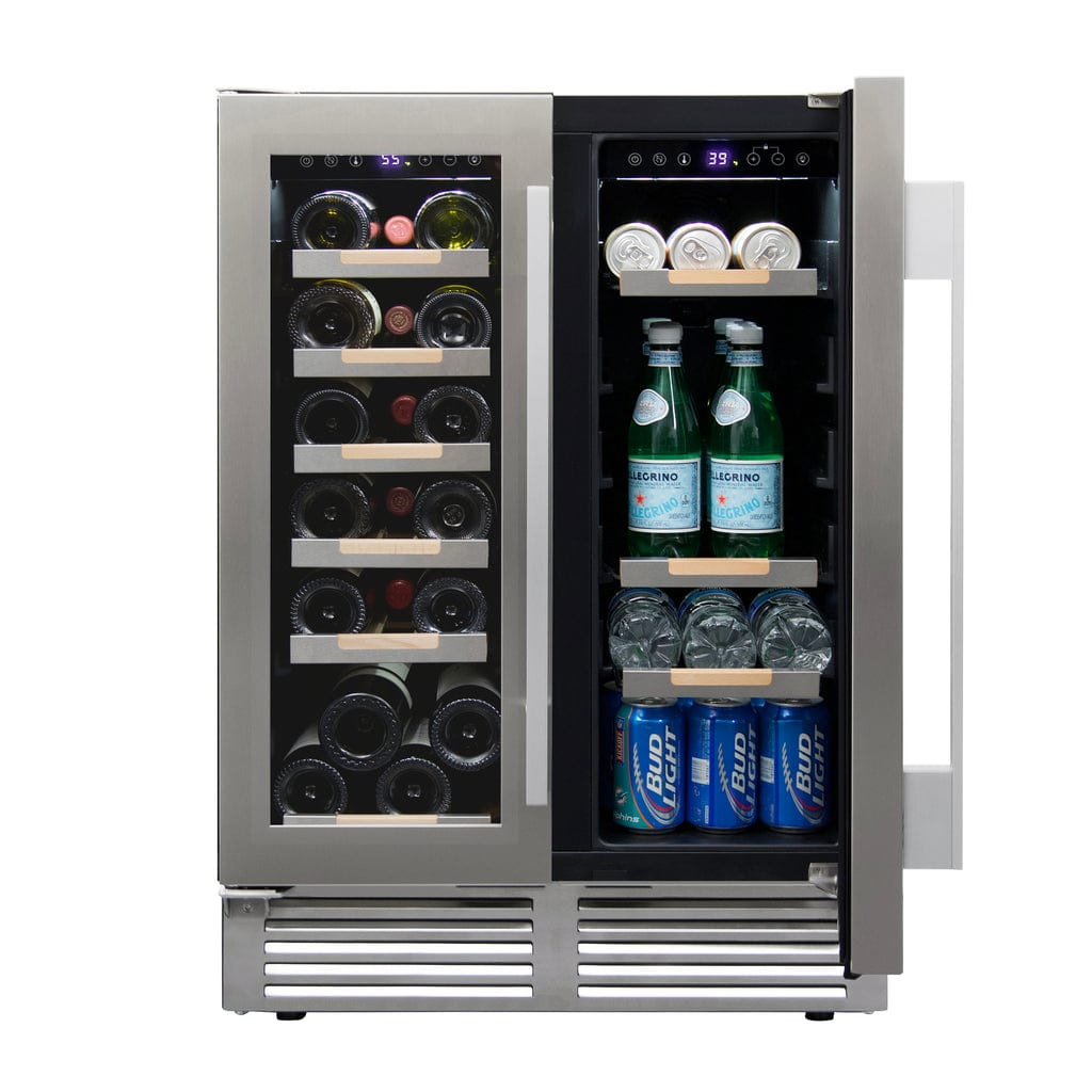 Avanti ELITE Series Side-by-Side Wine and Beverage Center WBE1956Z3S Wine/Beverage Coolers Combo WBE1956Z3S Wine Coolers Empire