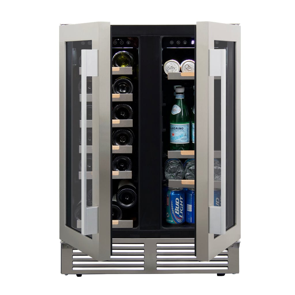 Avanti ELITE Series Side-by-Side Wine and Beverage Center WBE1956Z3S Wine/Beverage Coolers Combo WBE1956Z3S Wine Coolers Empire