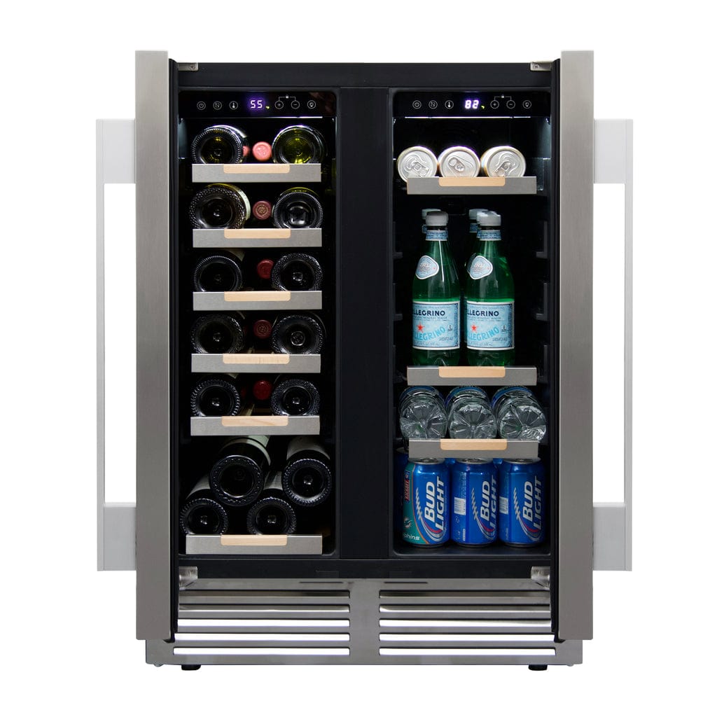Avanti ELITE Series Side-by-Side Wine and Beverage Center WBE1956Z3S Wine/Beverage Coolers Combo WBE1956Z3S Wine Coolers Empire