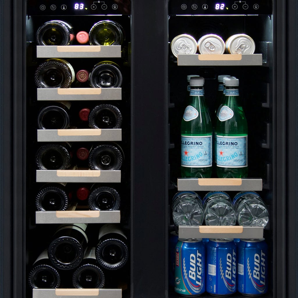 Avanti ELITE Series Side-by-Side Wine and Beverage Center WBE1956Z3S Wine/Beverage Coolers Combo WBE1956Z3S Wine Coolers Empire